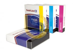 SUBLIJET-R Dye Sublimation Ink Cartridges For SUBLI-TRANS XPRES Ricoh Printer GX 7000 / GX 5050N Std Capacity