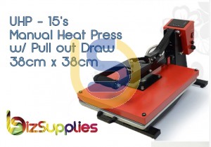 Heavy Duty Clamshell Flat Heat Press 38x38 with Pull out Draw