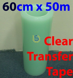 003 - 60cmx50m Clear Tape