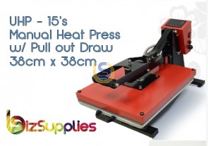 Heavy Duty Clamshell Flat Heat Press 38x38 with Pull out Draw